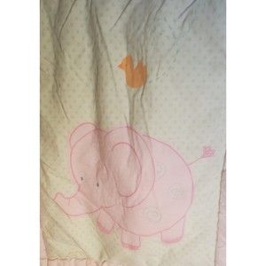 Carter's Child of Mine Pink Polka Dot Jungle Themed Baby Blanket
